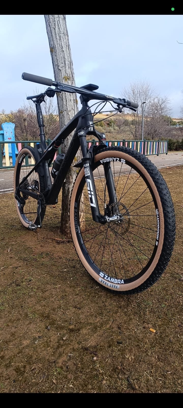 Mountain bike with ZAMBRA MADGOAT wheels